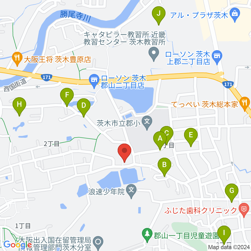 STUDIO QUAM周辺の駐車場・コインパーキング一覧地図