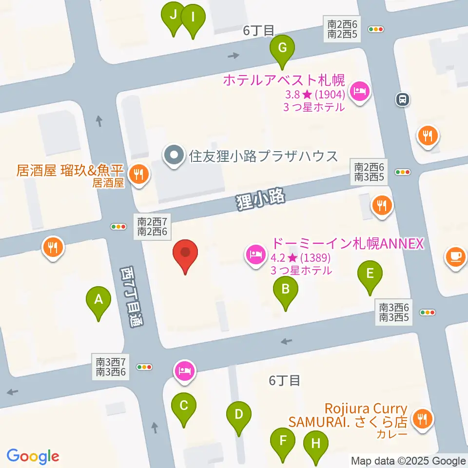 シアターキノ周辺の駐車場・コインパーキング一覧地図