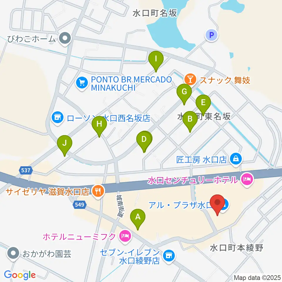 水口アレックスシネマ周辺の駐車場・コインパーキング一覧地図