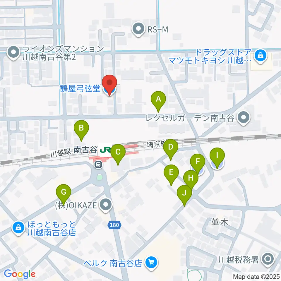 鶴屋弓弦堂周辺の駐車場・コインパーキング一覧地図