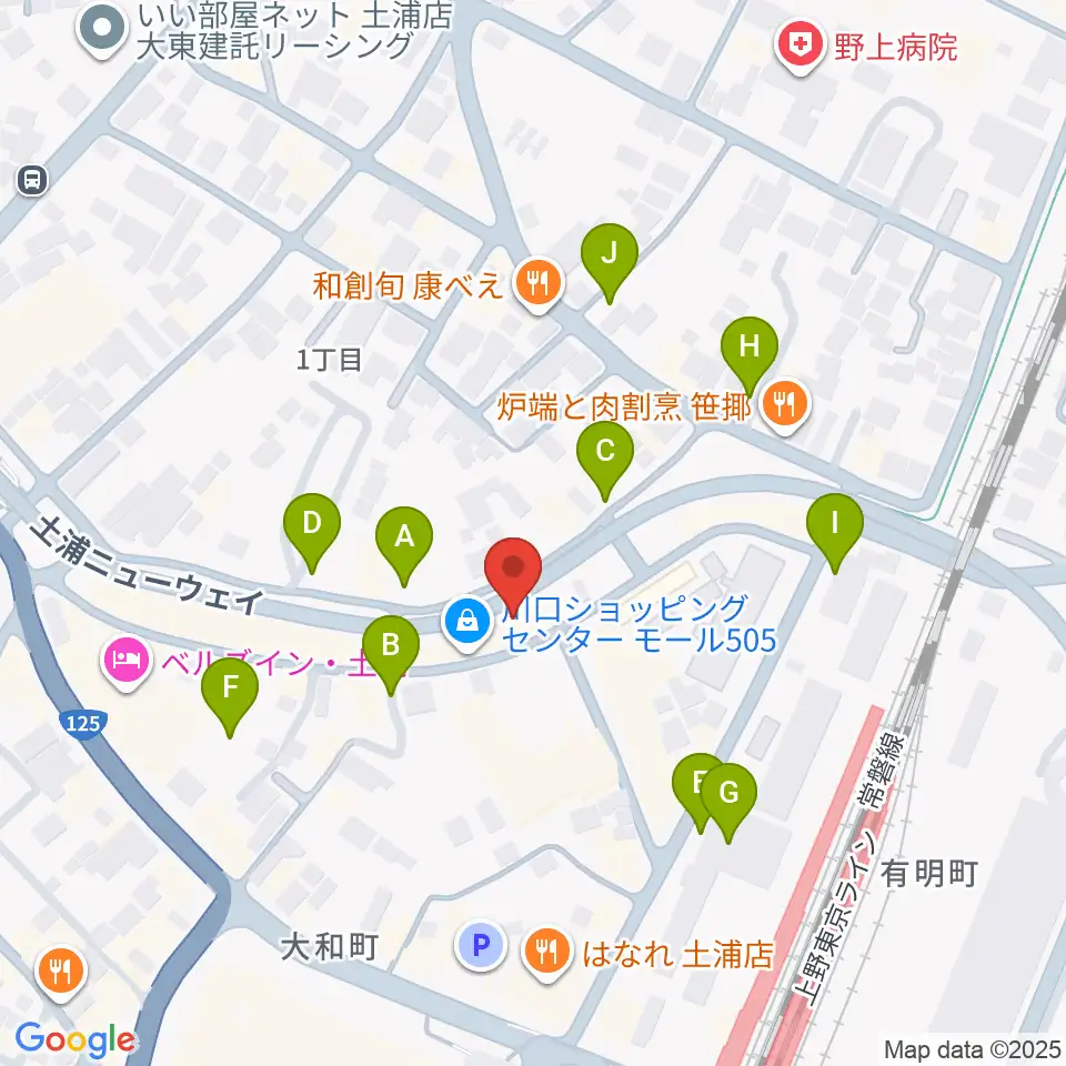 LINER NOTES周辺の駐車場・コインパーキング一覧地図