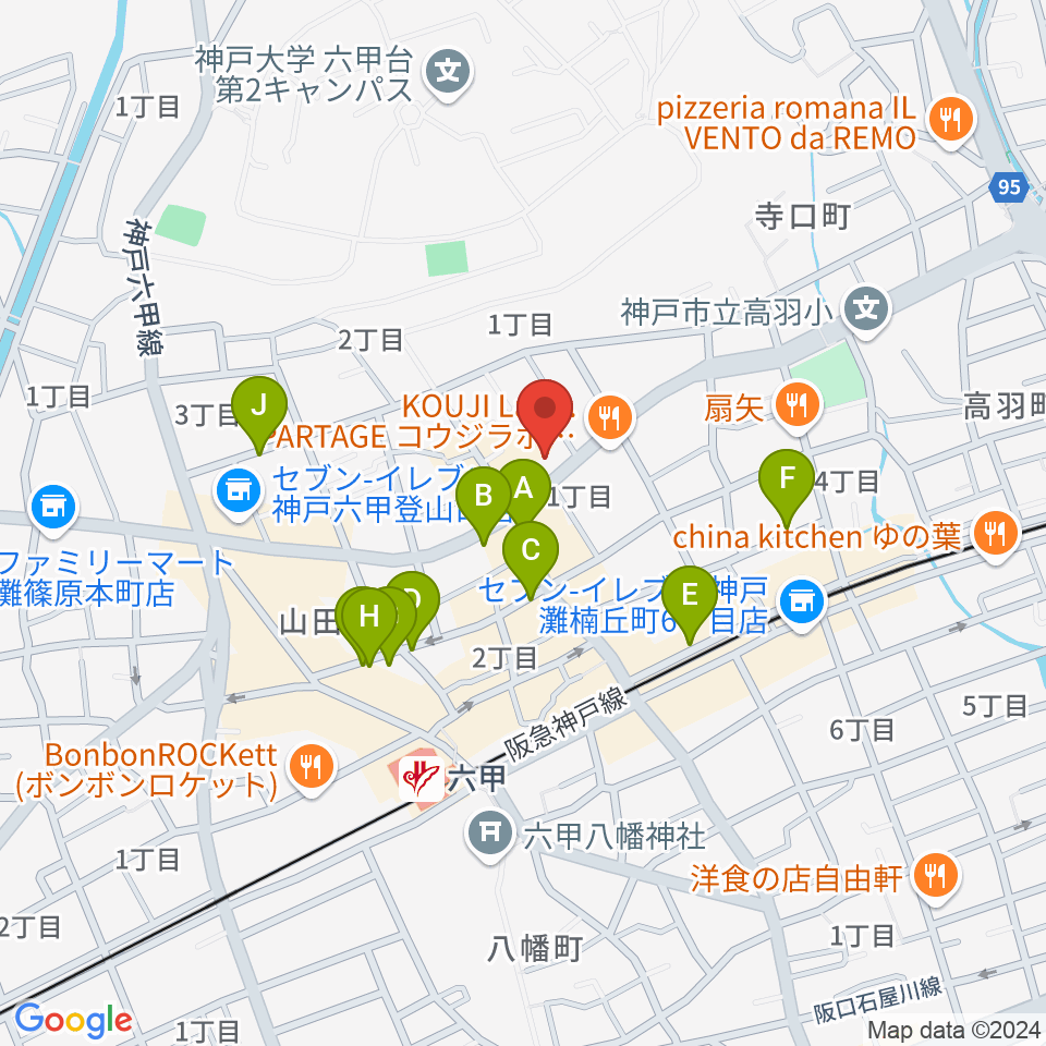 里夢 SATOM周辺の駐車場・コインパーキング一覧地図