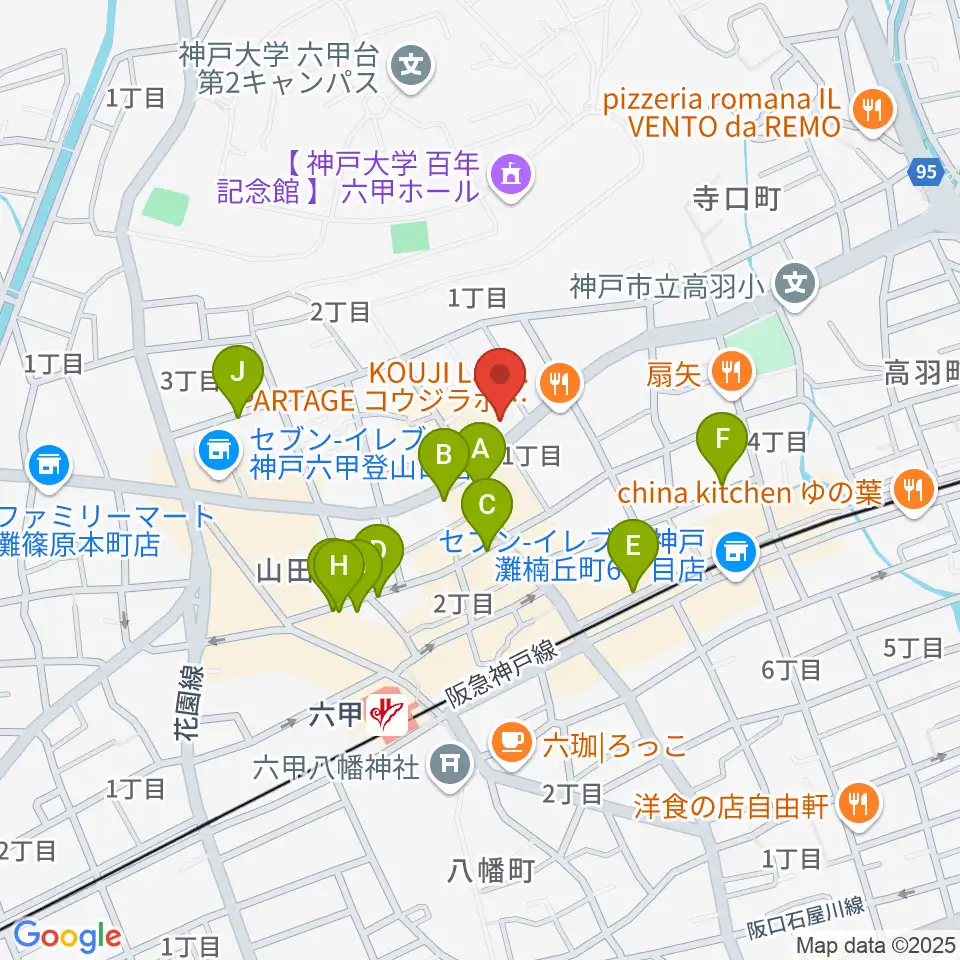 里夢 SATOM周辺の駐車場・コインパーキング一覧地図