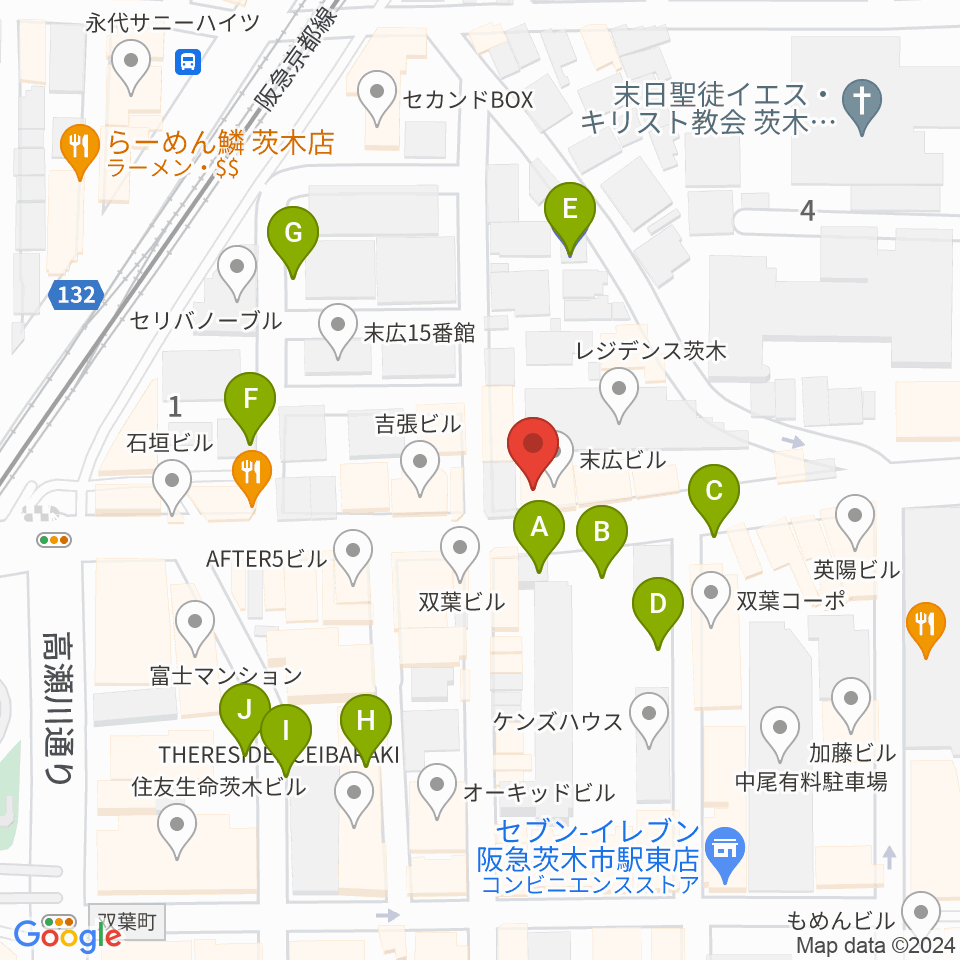 スタジオMSW周辺の駐車場・コインパーキング一覧地図