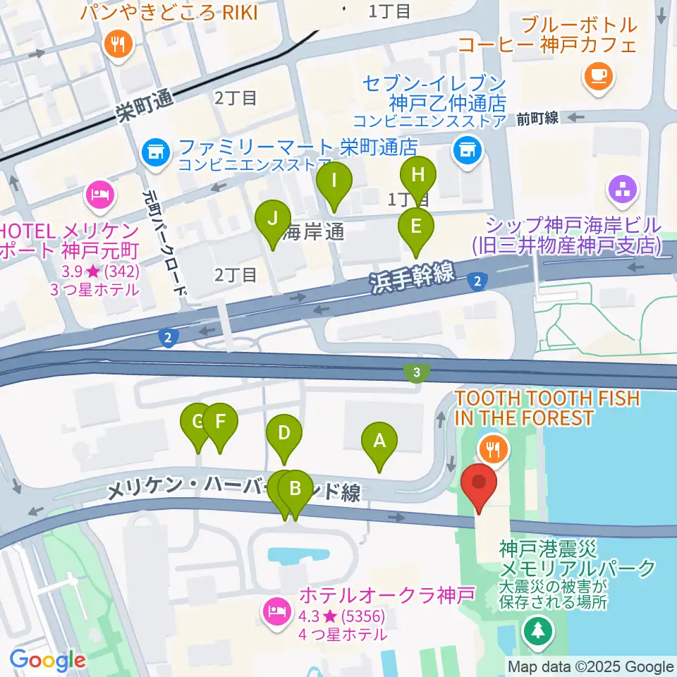 フィッシュダンス音楽練習場周辺の駐車場・コインパーキング一覧地図
