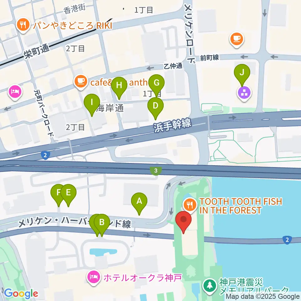 フィッシュダンス音楽練習場周辺の駐車場・コインパーキング一覧地図