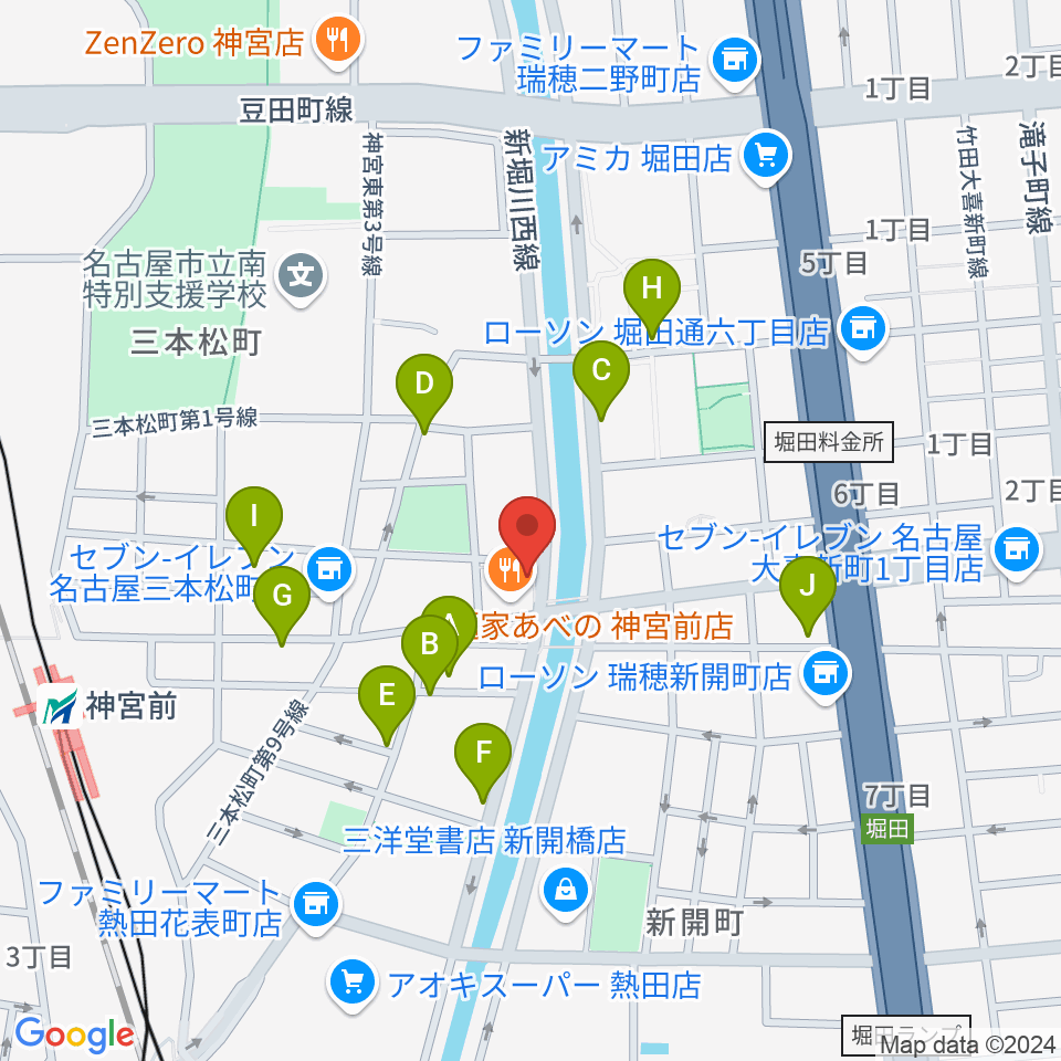 神宮前レコーディングスタジオ周辺の駐車場・コインパーキング一覧地図