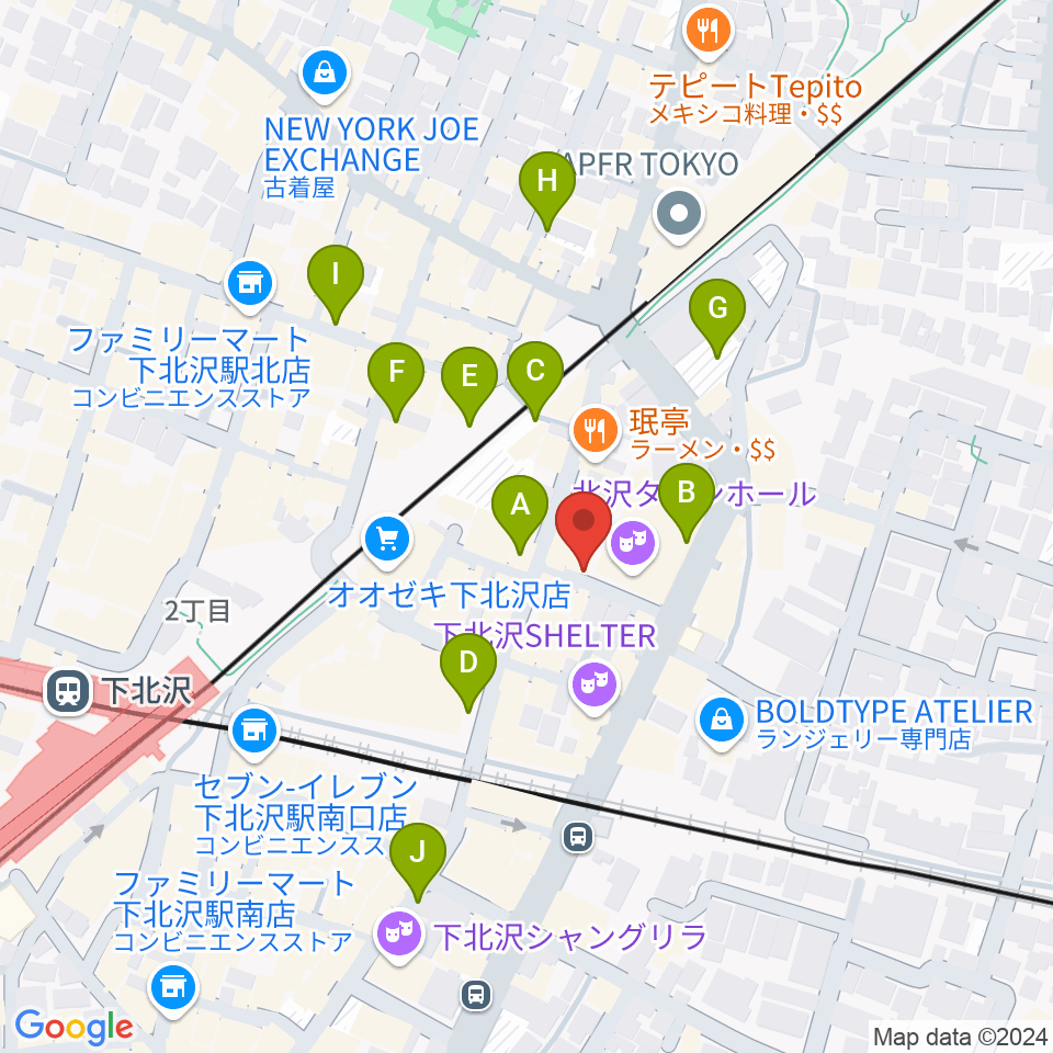 General Record Store周辺の駐車場・コインパーキング一覧地図