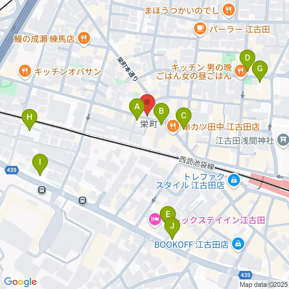 江古田管楽器修理工房周辺の駐車場・コインパーキング一覧地図