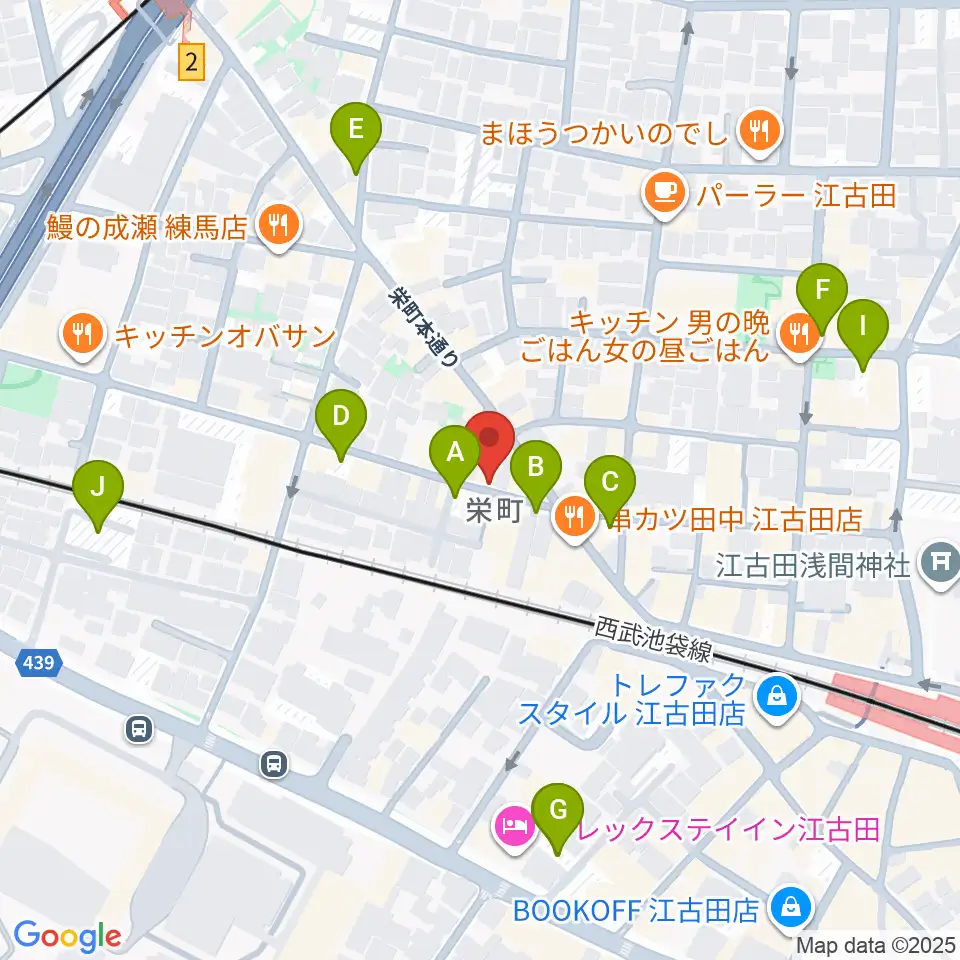 江古田管楽器修理工房周辺の駐車場・コインパーキング一覧地図