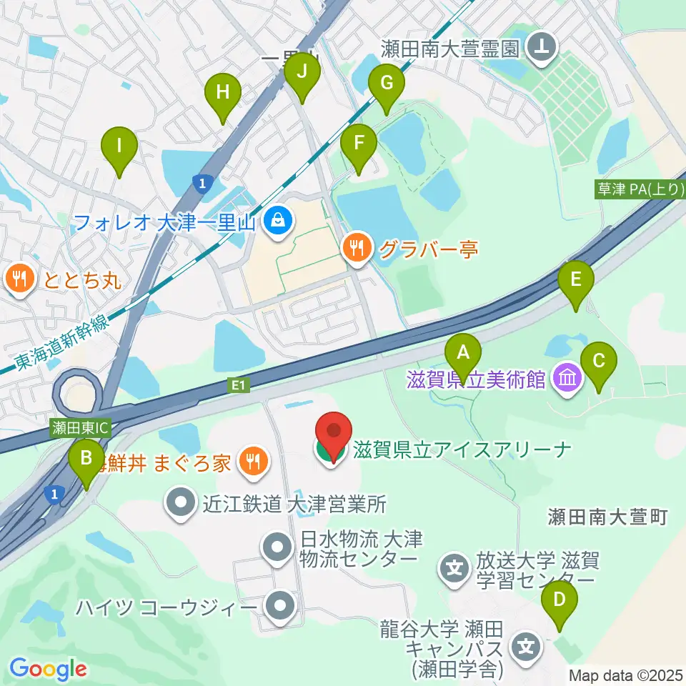 木下カンセーアイスアリーナ周辺の駐車場・コインパーキング一覧地図