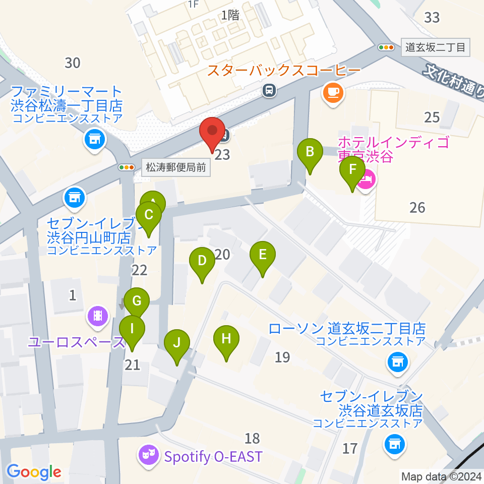 渋谷DAIA周辺の駐車場・コインパーキング一覧地図