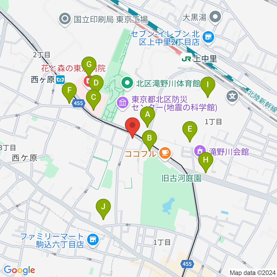 スタジオスカウト周辺の駐車場・コインパーキング一覧地図