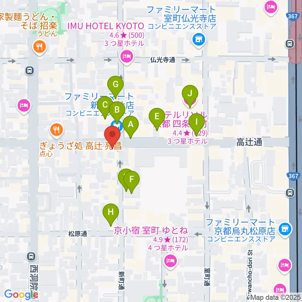 ティーステップ周辺の駐車場・コインパーキング一覧地図