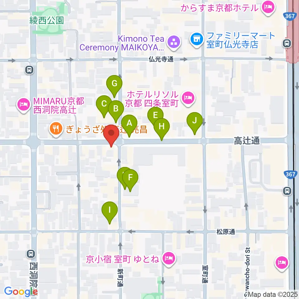 ティーステップ周辺の駐車場・コインパーキング一覧地図