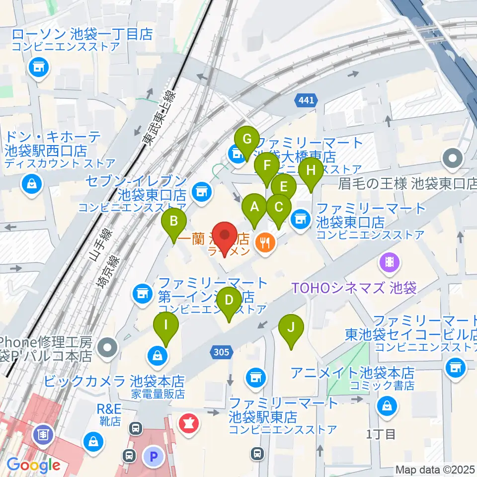 新文芸坐周辺の駐車場・コインパーキング一覧地図