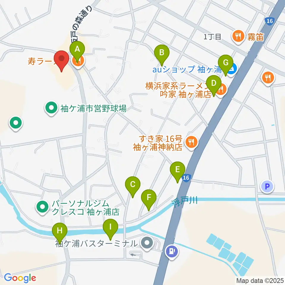 袖ヶ浦市民会館周辺の駐車場・コインパーキング一覧地図