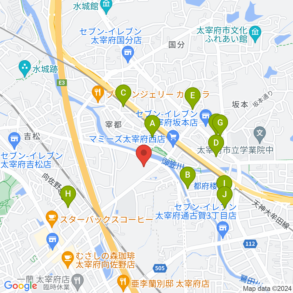 とびうめアリーナ 太宰府市総合体育館周辺の駐車場・コインパーキング一覧地図