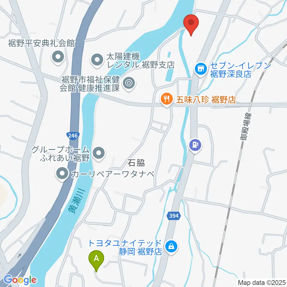 裾野市生涯学習センター ゆうあいプラザ周辺の駐車場・コインパーキング一覧地図