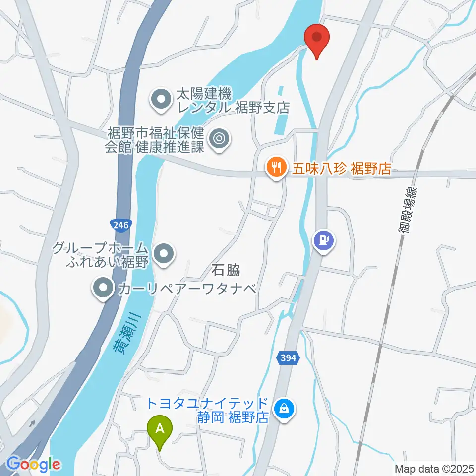 裾野市生涯学習センター ゆうあいプラザ周辺の駐車場・コインパーキング一覧地図