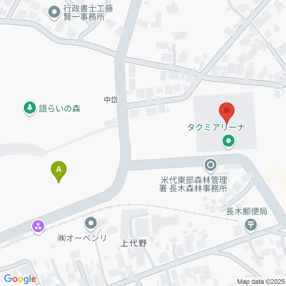 タクミアリーナ周辺の駐車場・コインパーキング一覧地図