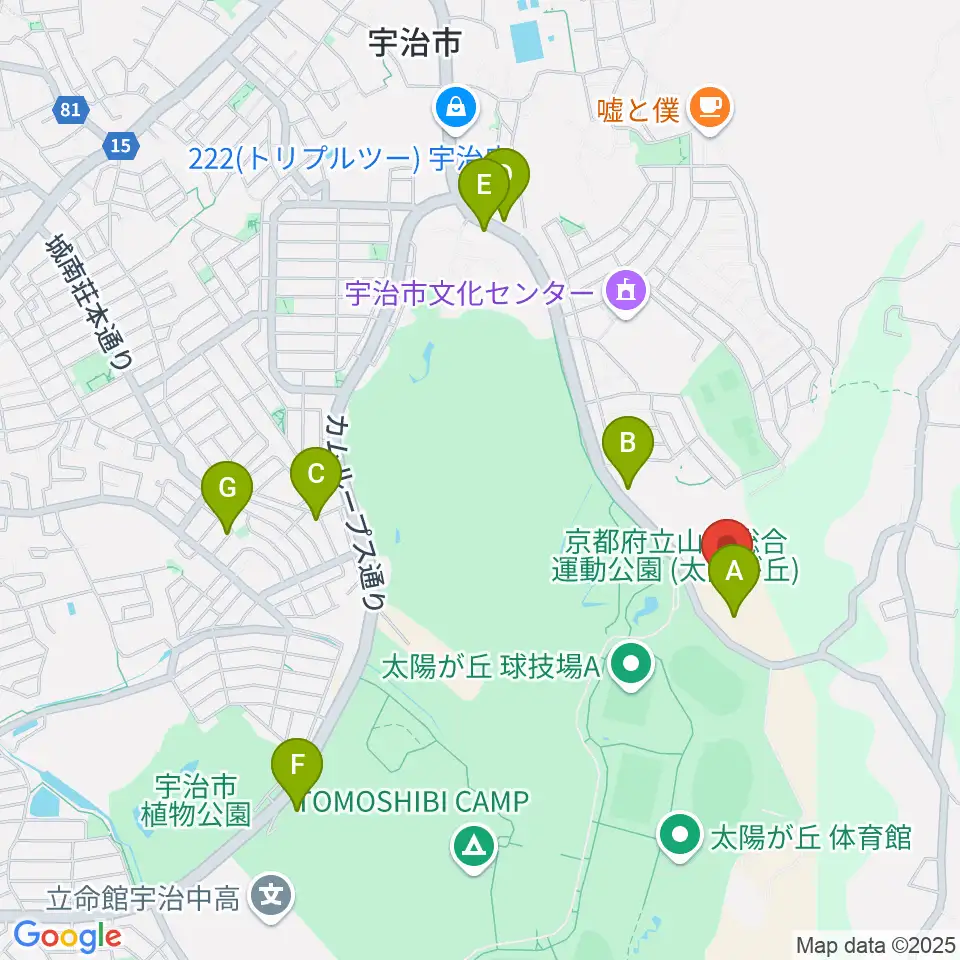 木下アカデミー京都アイスアリーナ周辺の駐車場・コインパーキング一覧地図