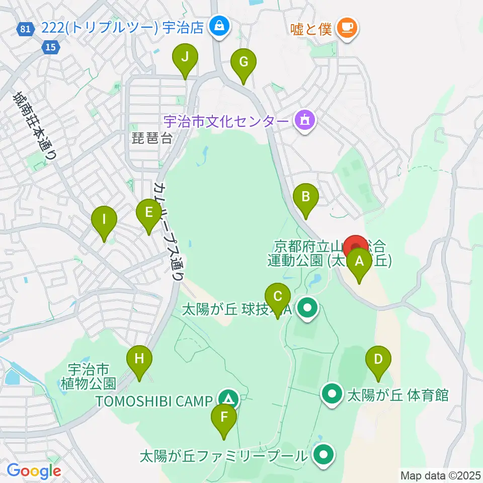 木下アカデミー京都アイスアリーナ周辺の駐車場・コインパーキング一覧地図
