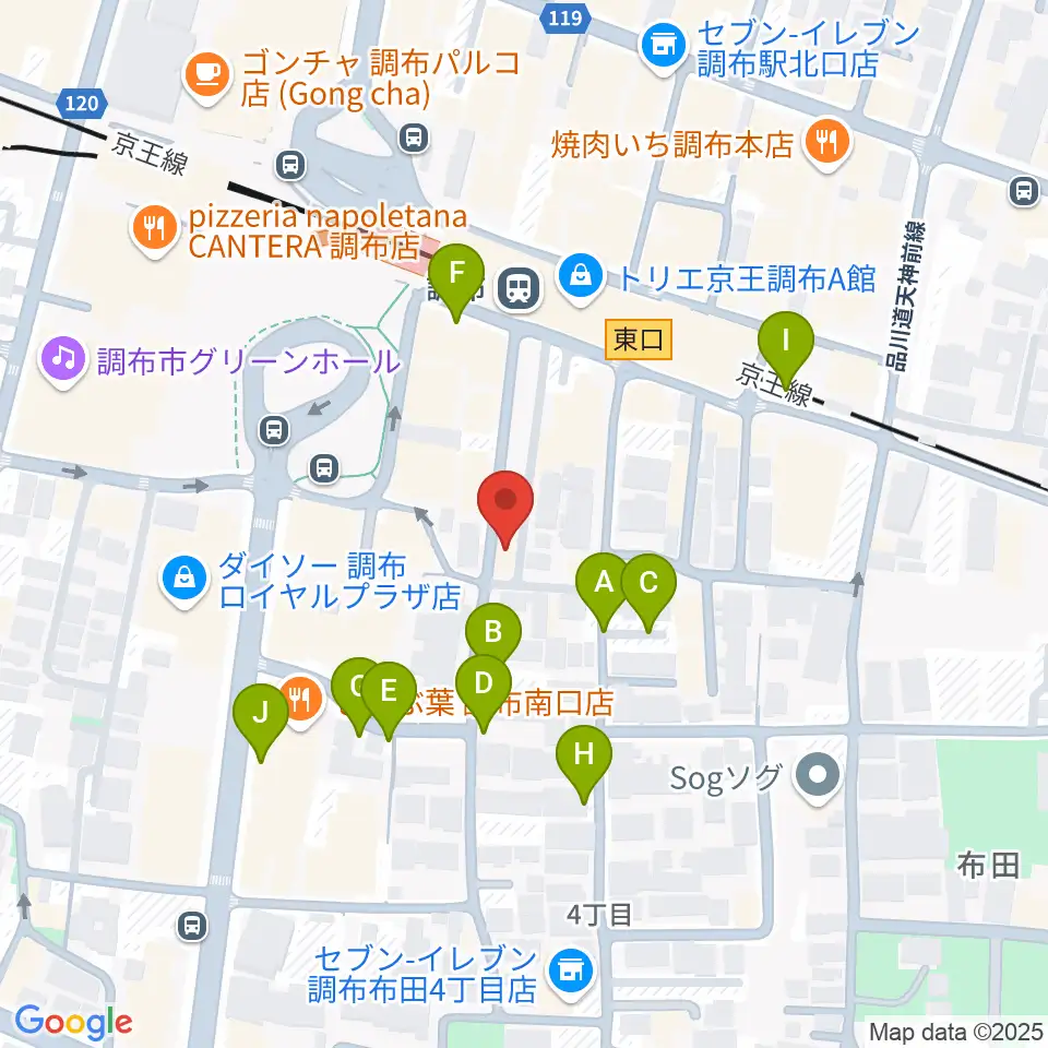 スタジオニド調布店周辺の駐車場・コインパーキング一覧地図