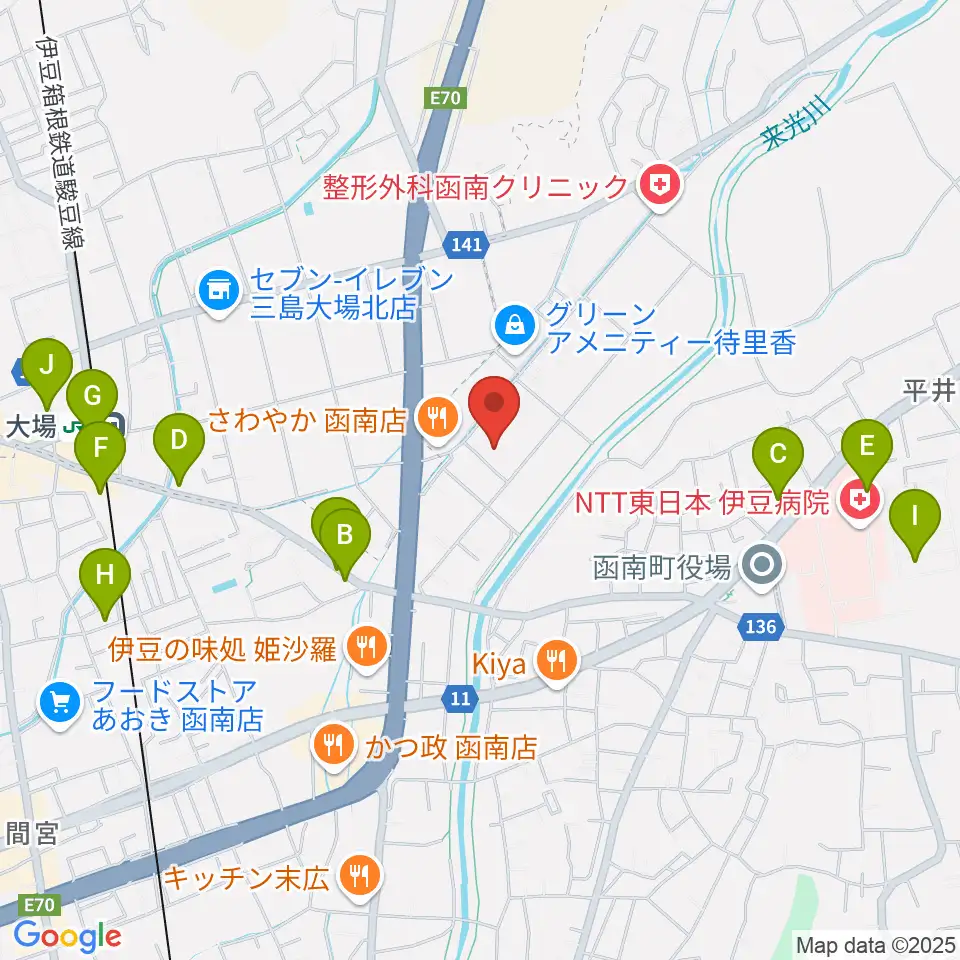 函南町文化センター周辺の駐車場・コインパーキング一覧地図