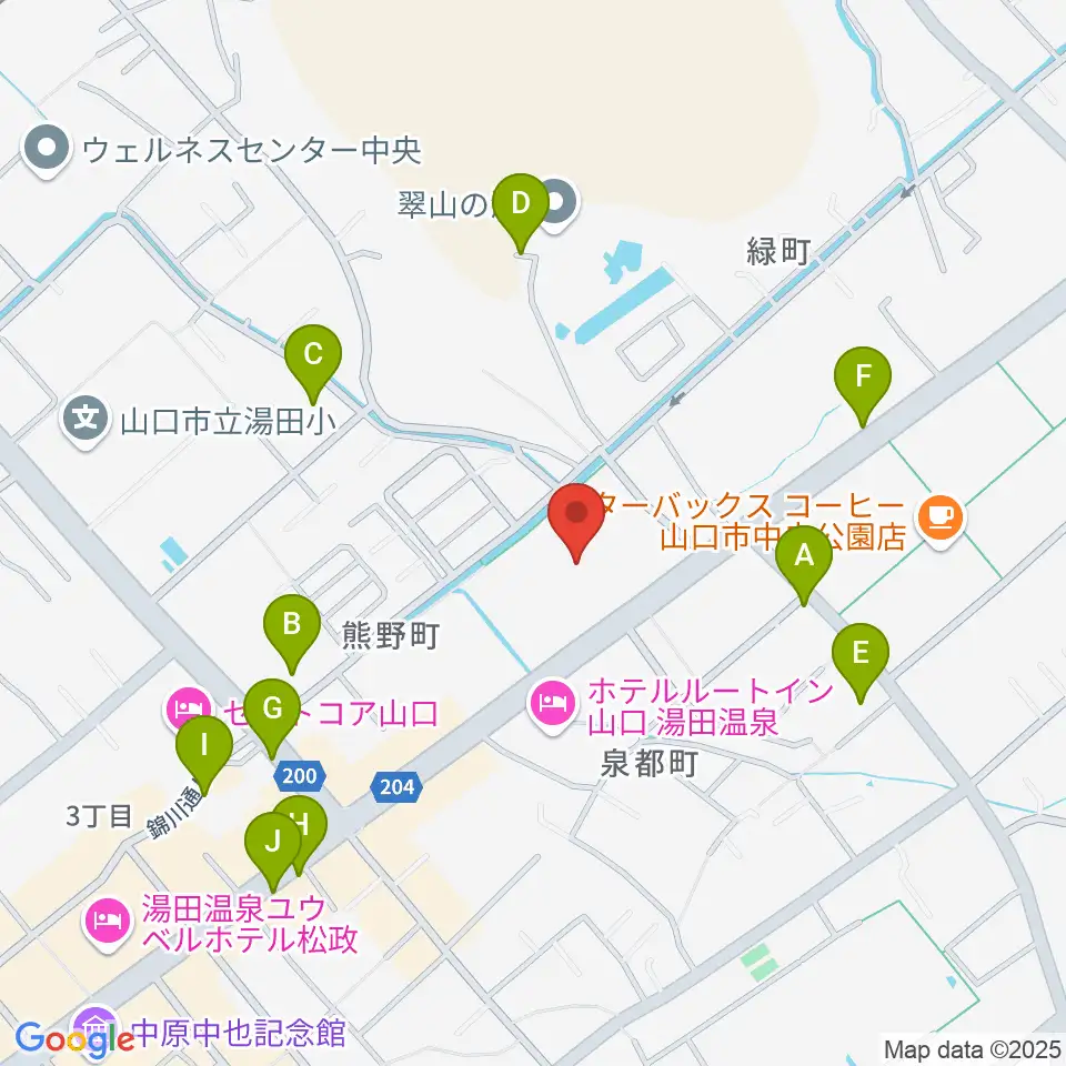 ニューメディアプラザ山口周辺の駐車場・コインパーキング一覧地図