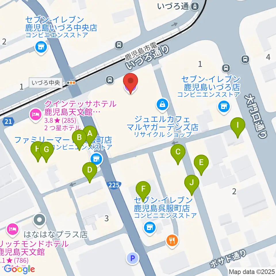 ガーデンズシネマ周辺の駐車場・コインパーキング一覧地図