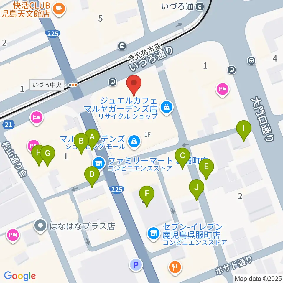 ガーデンズシネマ周辺の駐車場・コインパーキング一覧地図