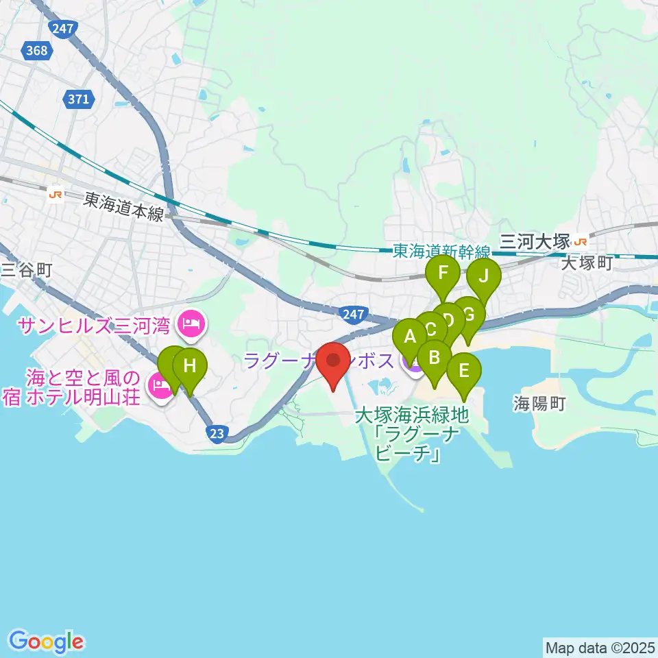 ラグーナテンボス アートシアター周辺の駐車場・コインパーキング一覧地図