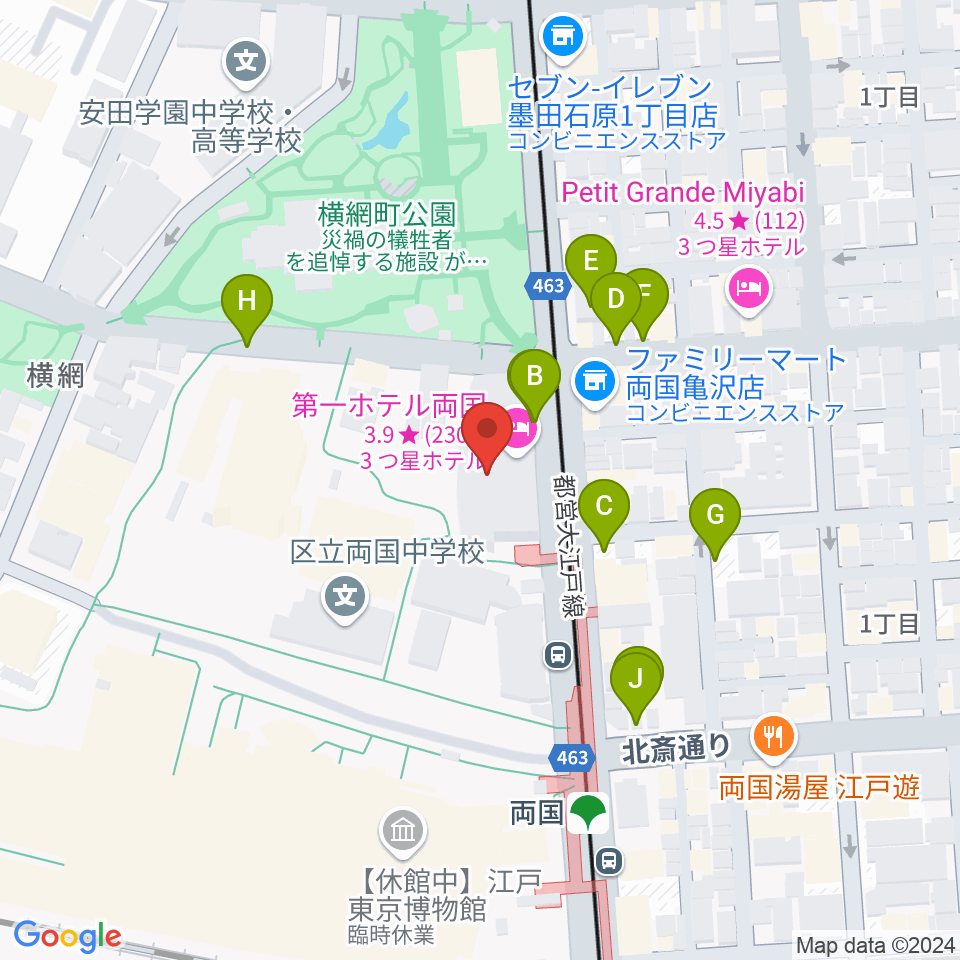 KFCホール周辺の駐車場・コインパーキング一覧地図