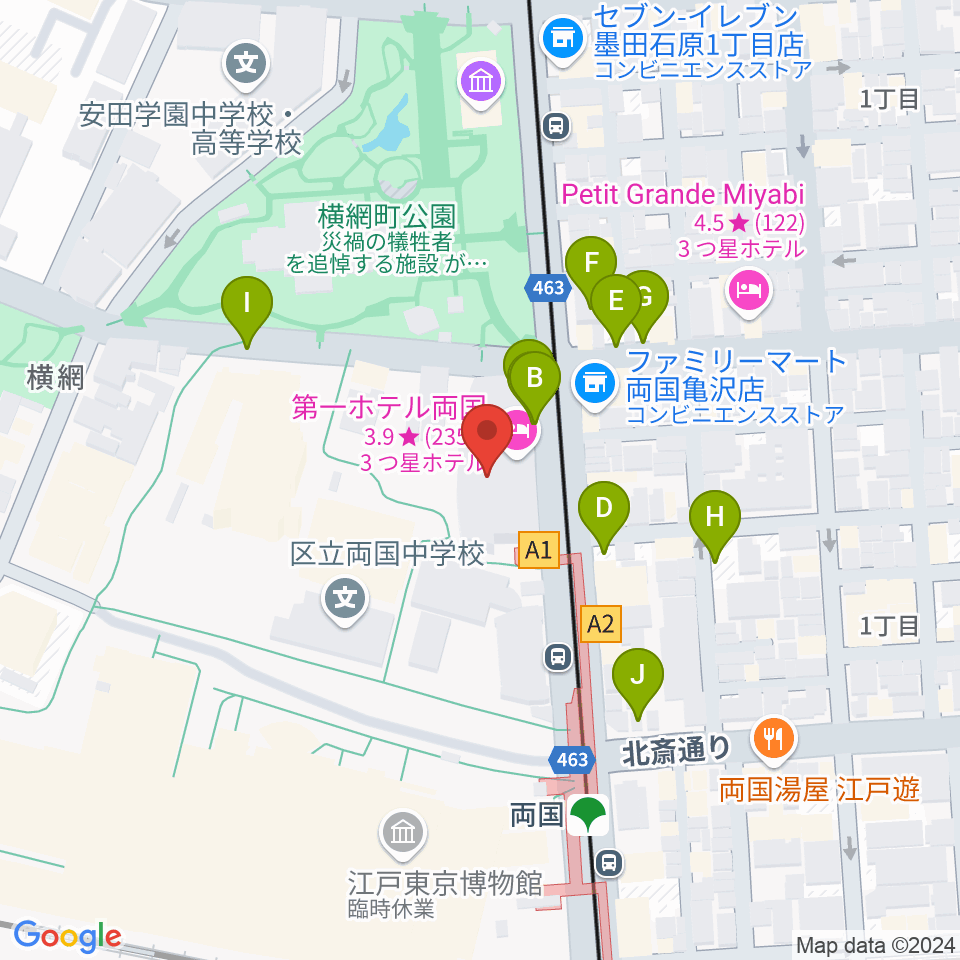 KFCホール周辺の駐車場・コインパーキング一覧地図