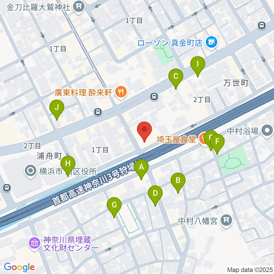 三吉演芸場周辺の駐車場・コインパーキング一覧地図
