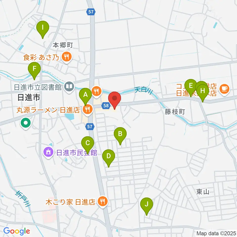 J'z Studio本館周辺の駐車場・コインパーキング一覧地図