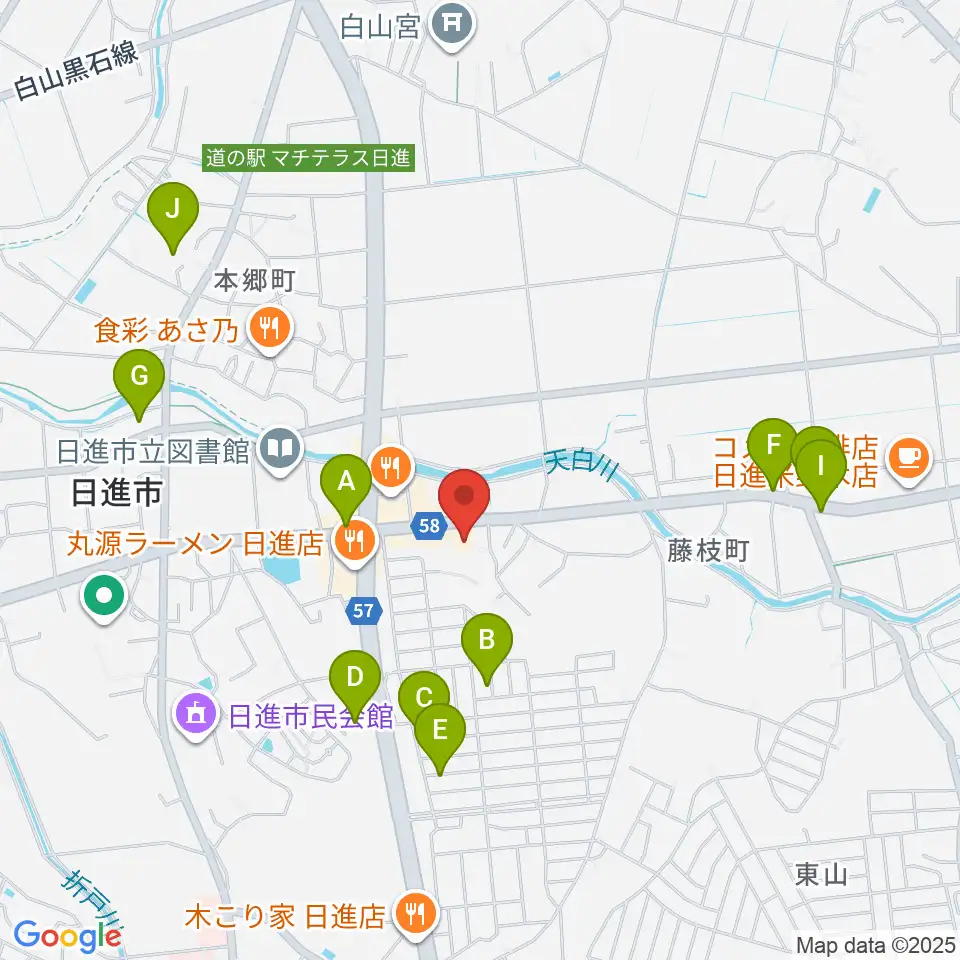 J'z Studio本館周辺の駐車場・コインパーキング一覧地図