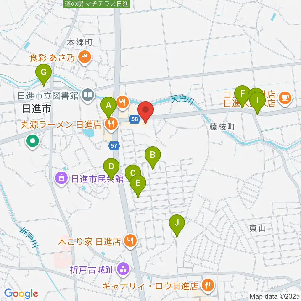 J'z Studio本館周辺の駐車場・コインパーキング一覧地図
