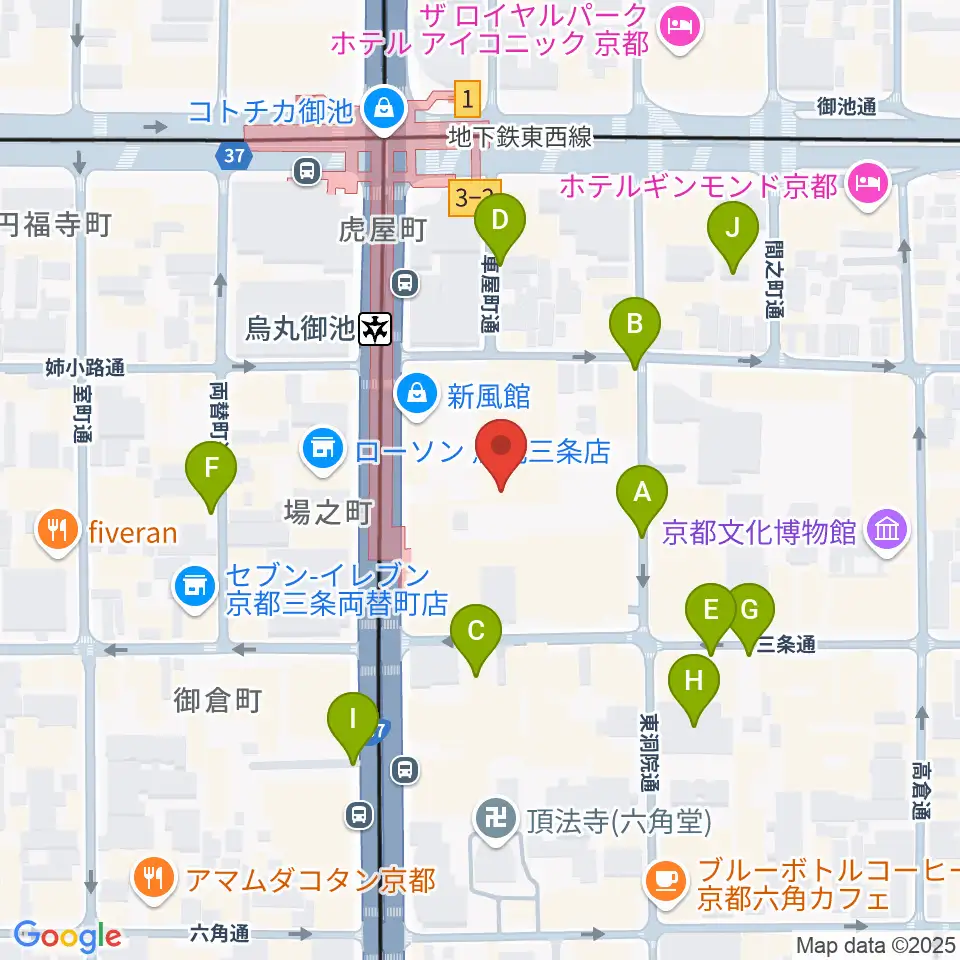 アップリンク京都周辺の駐車場・コインパーキング一覧地図