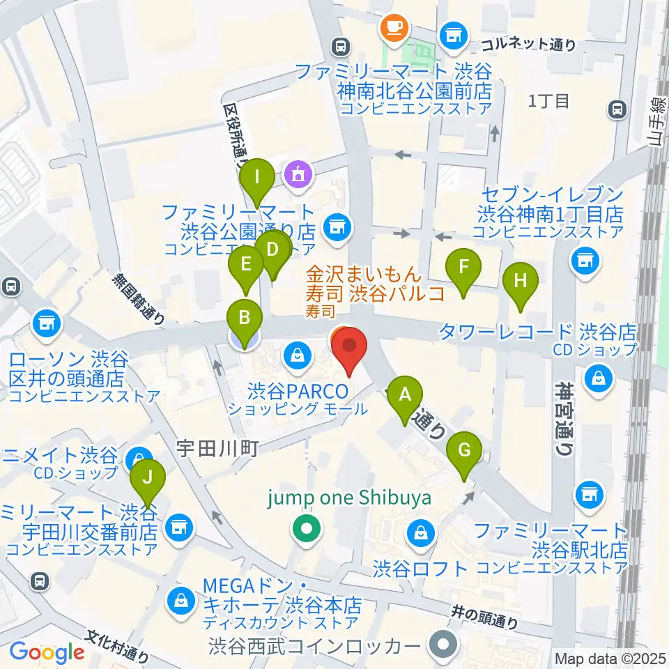 ホワイトシネクイント周辺の駐車場・コインパーキング一覧地図