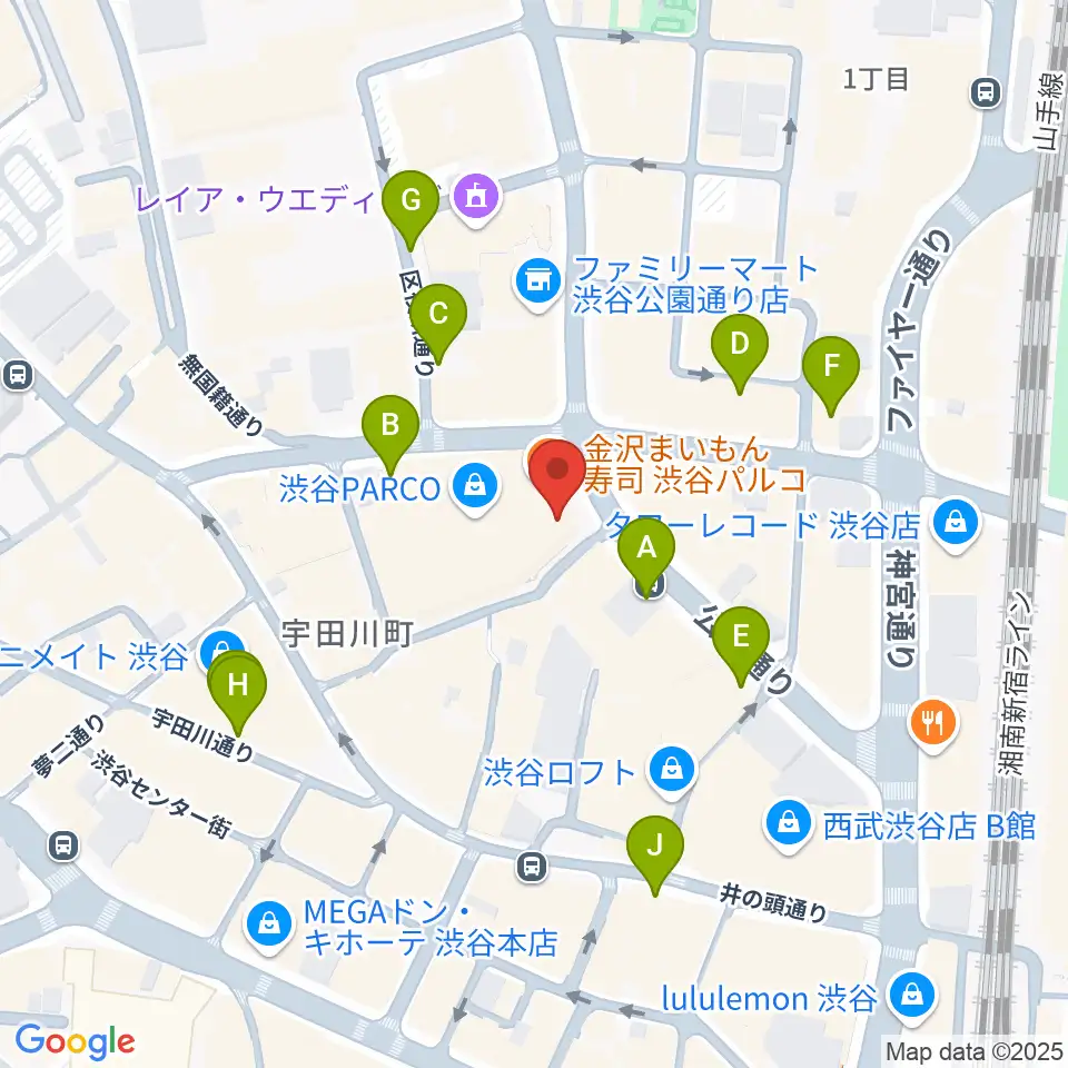 ホワイトシネクイント周辺の駐車場・コインパーキング一覧地図