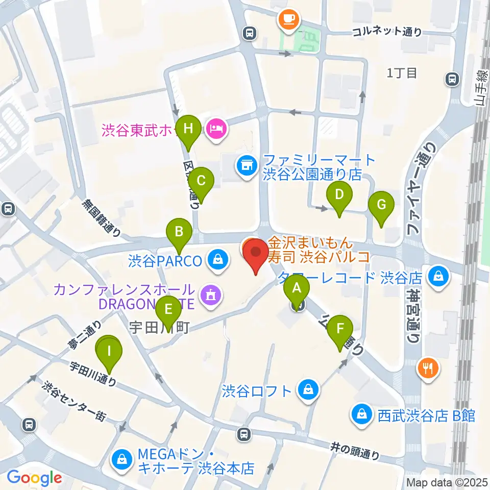 ホワイトシネクイント周辺の駐車場・コインパーキング一覧地図