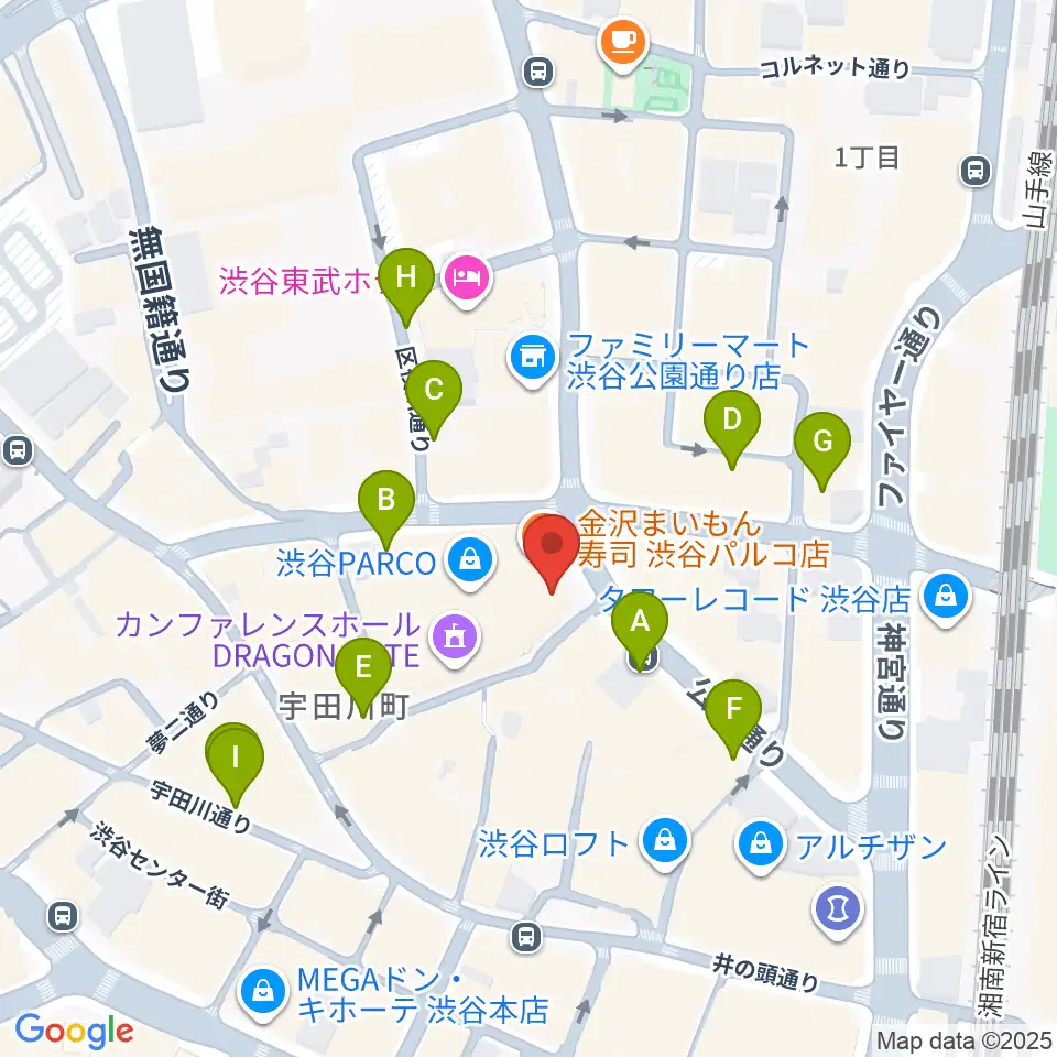 ホワイトシネクイント周辺の駐車場・コインパーキング一覧地図