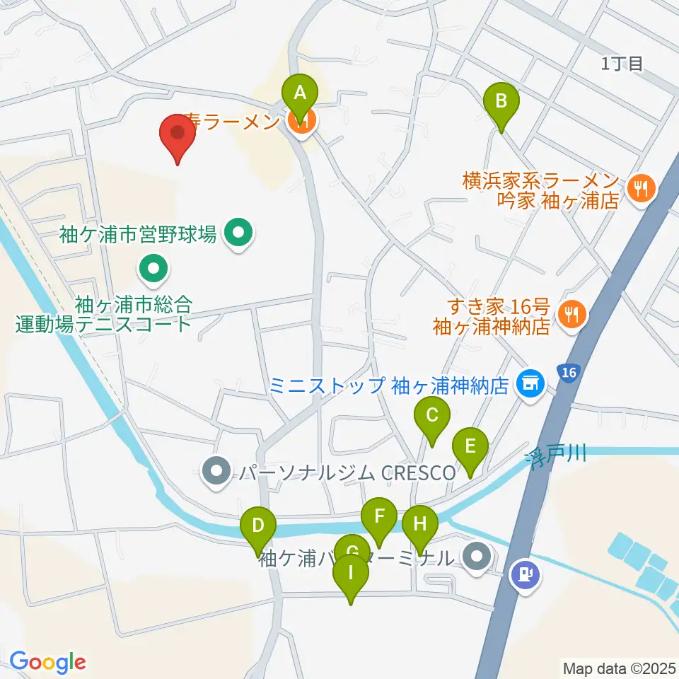 袖ケ浦市総合運動場陸上競技場周辺の駐車場・コインパーキング一覧地図
