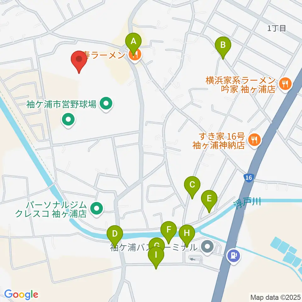 袖ケ浦市総合運動場陸上競技場周辺の駐車場・コインパーキング一覧地図