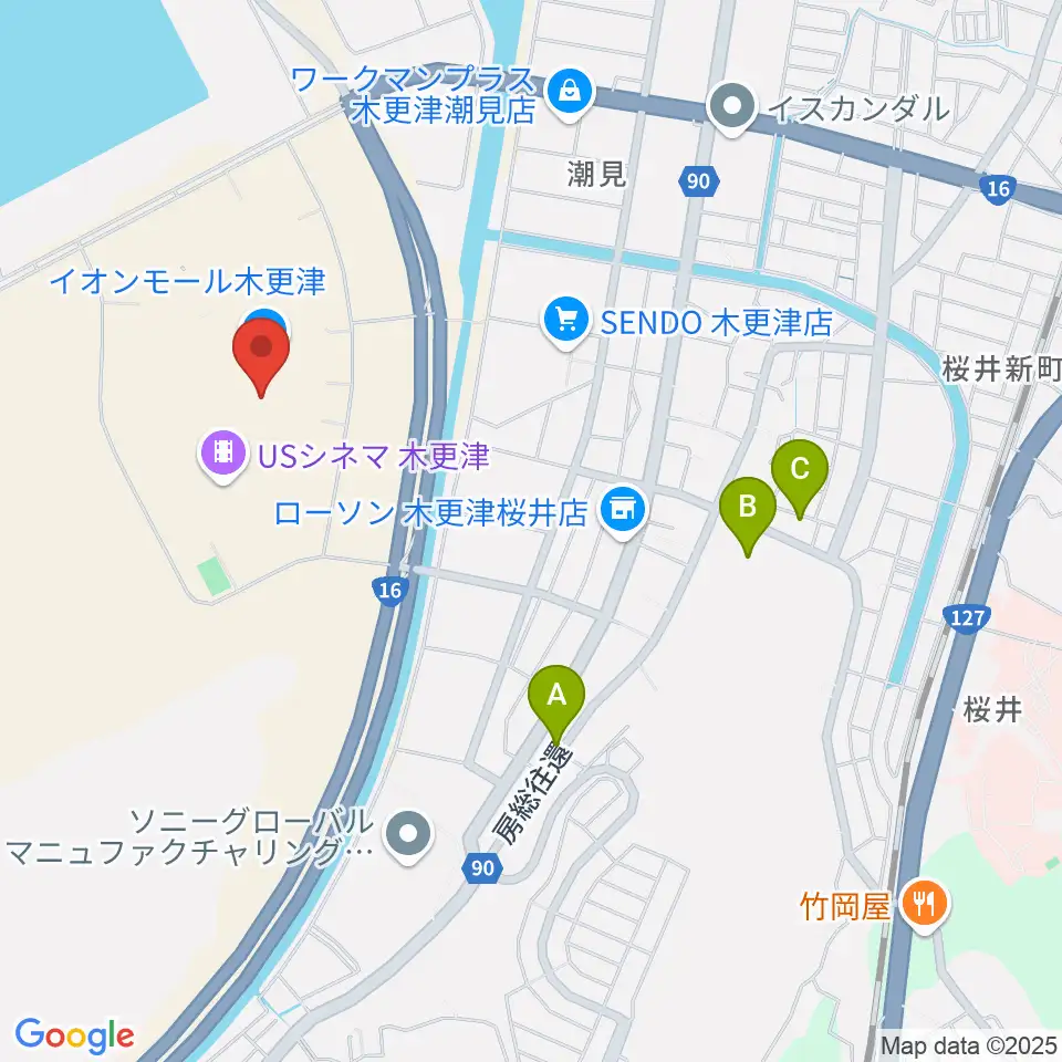 コンドー楽器ミュージックサロン周辺の駐車場・コインパーキング一覧地図