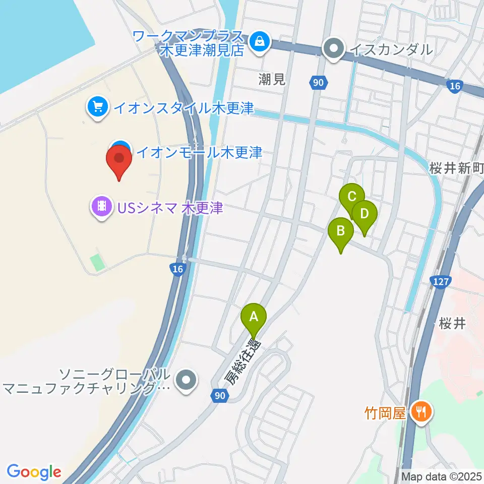 コンドー楽器ミュージックサロン周辺の駐車場・コインパーキング一覧地図