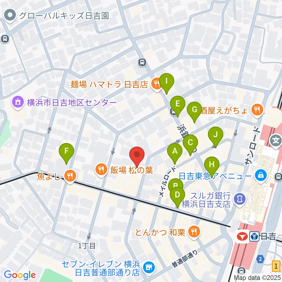 グリーンヒル音楽スタジオ周辺の駐車場・コインパーキング一覧地図