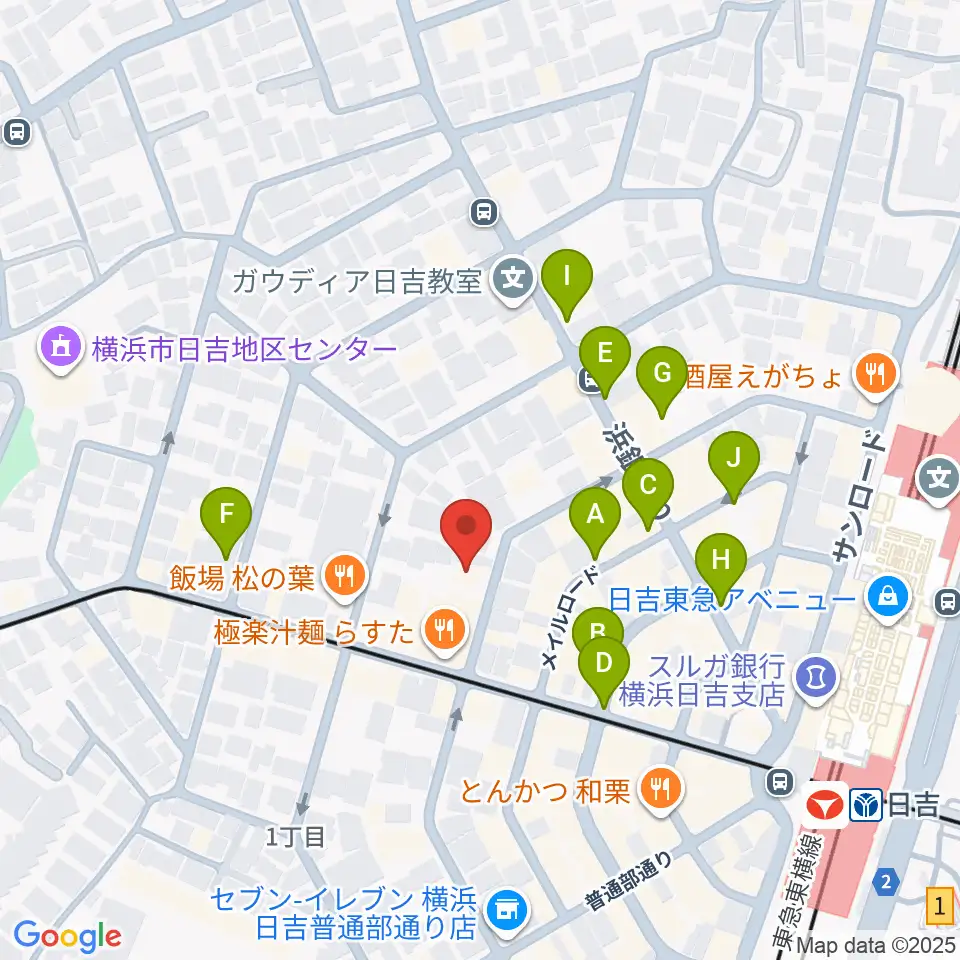グリーンヒル音楽スタジオ周辺の駐車場・コインパーキング一覧地図
